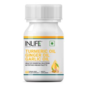 Turmeric, Ginger & Garlic Oil Capsules by INLIFE