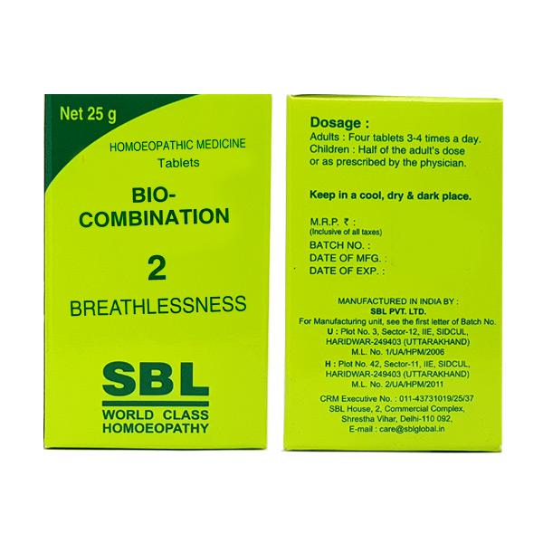 Bio Combination 2 Breathlessness Tablets by SBL