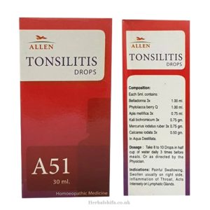 A51 Tonsillitis Drops By Allen