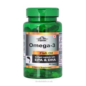 Omega 3 Fish Oil Softgel Capsules by Cipzer