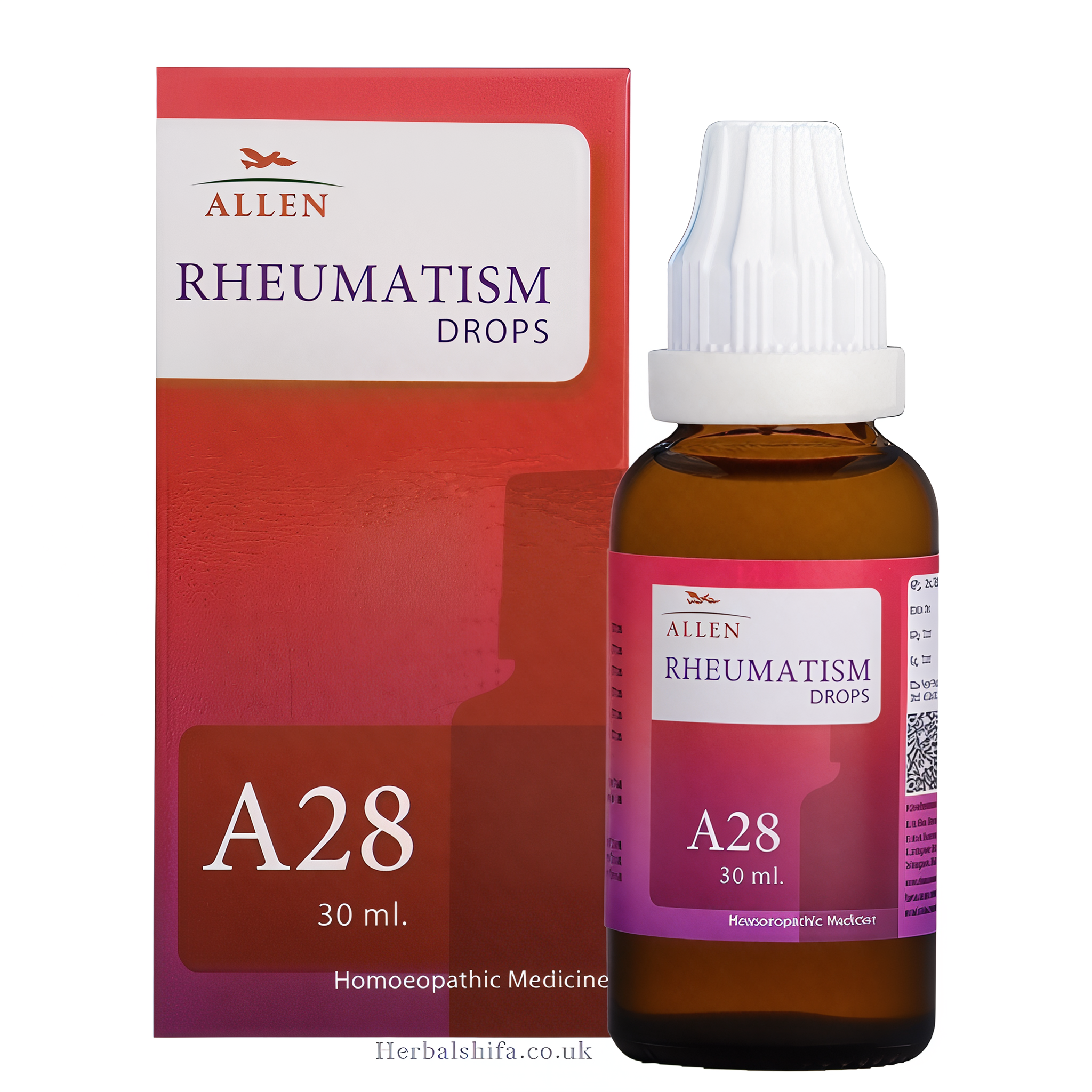 A28 Rheumatism Drops by Allen.